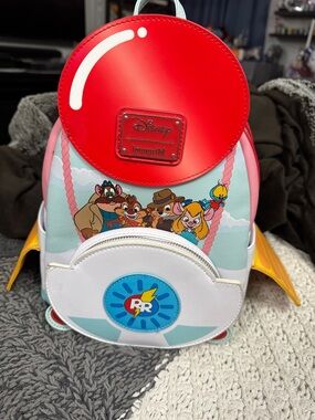 Loungefly Red Pink Rescue Rangers Mini Backpack
